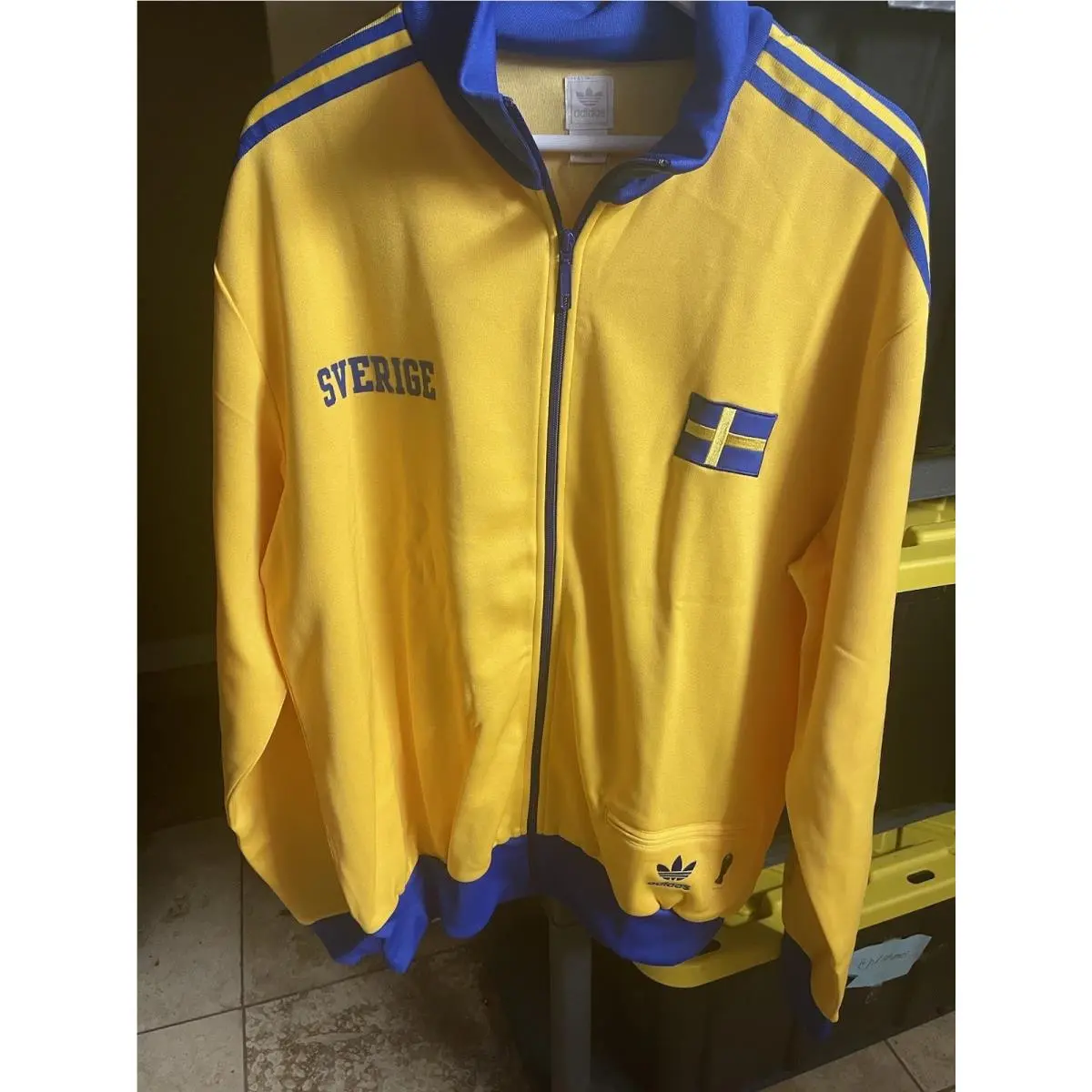 Vintage Adidas Sweden Fifa World Cup Track Jacket Men’s Size L Y2K