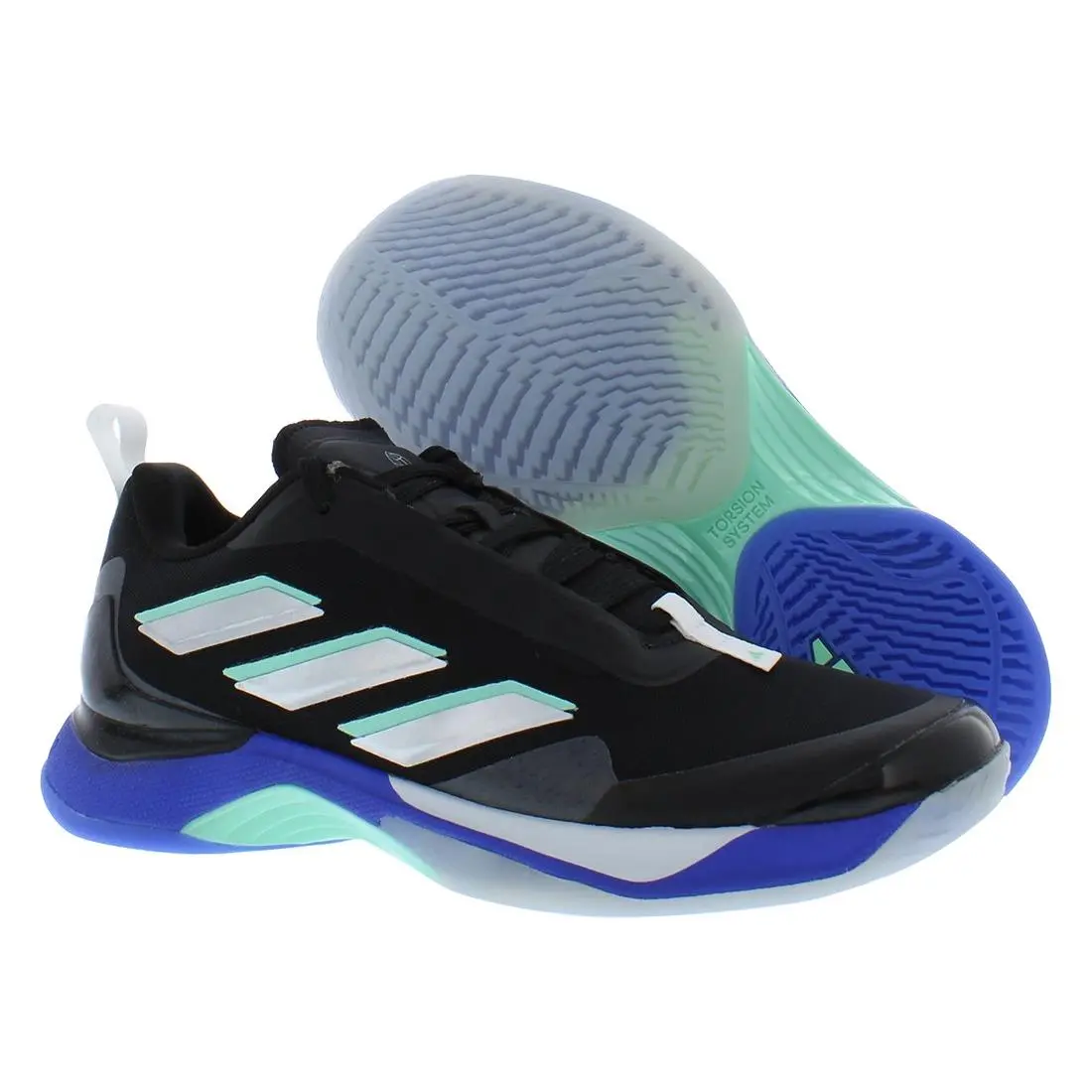 Adidas Avacourt Womens Shoes Size 11 Color: Core Black/silver Metallic/lucid - Core Black/Silver Metallic/Lucid Blue, Main: Black