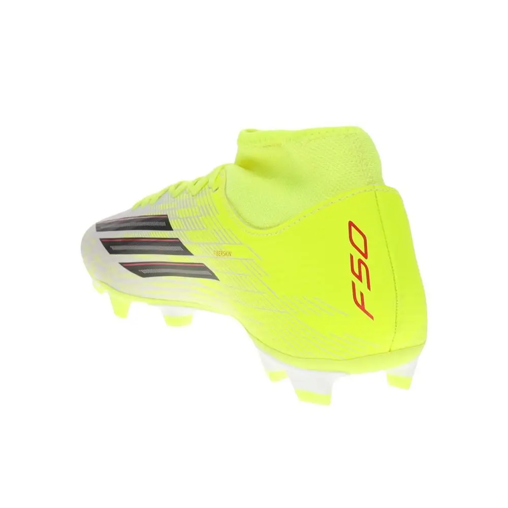 Adidas shoes - adidas F50 Club Mid Firm GroundMulti Ground Soccer Cleats - JQ4030 - Yellow (UPC: 198321776459) 4