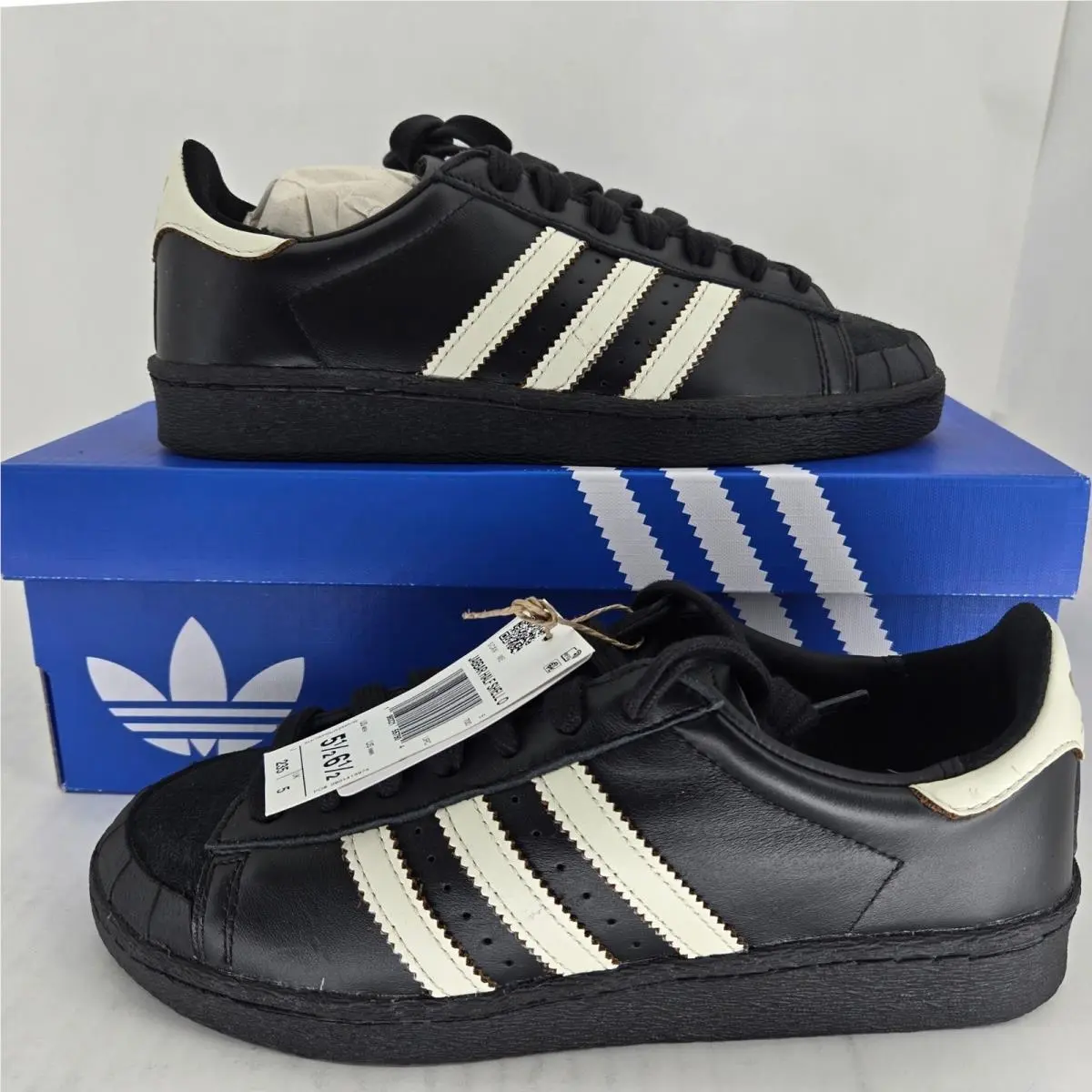 Adidas Jabbar Half Shell OG Black White Gold KI8523 Mens 5.5 Womens 6.5