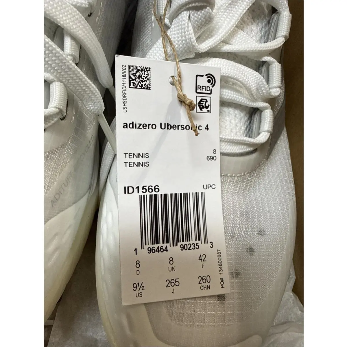 Adidas shoes - adidas Adizero Ubersonic 4 - Adizero Ubersonic - ID1566 - White 9