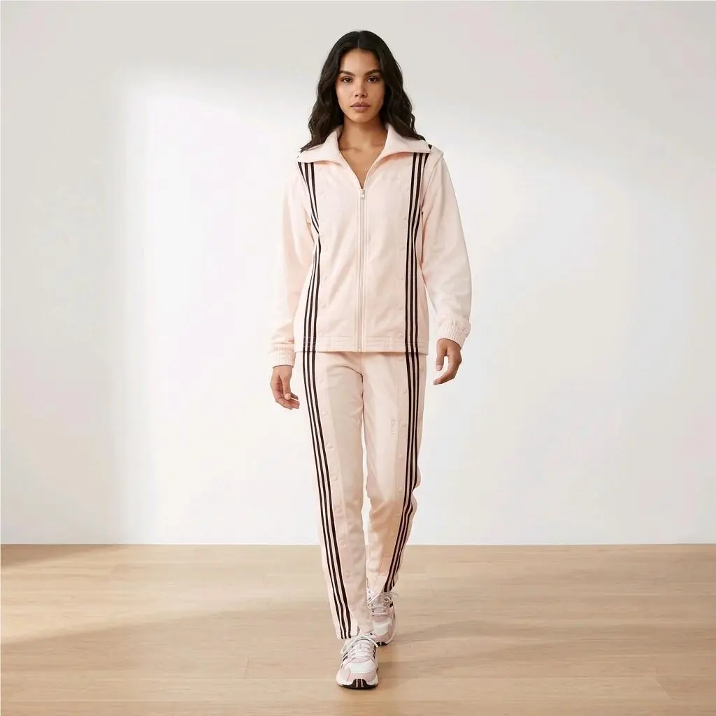 Adidas x Ivy Park Snap Track Suit Beyonce Unisex Ecru Cream Maroon Size S