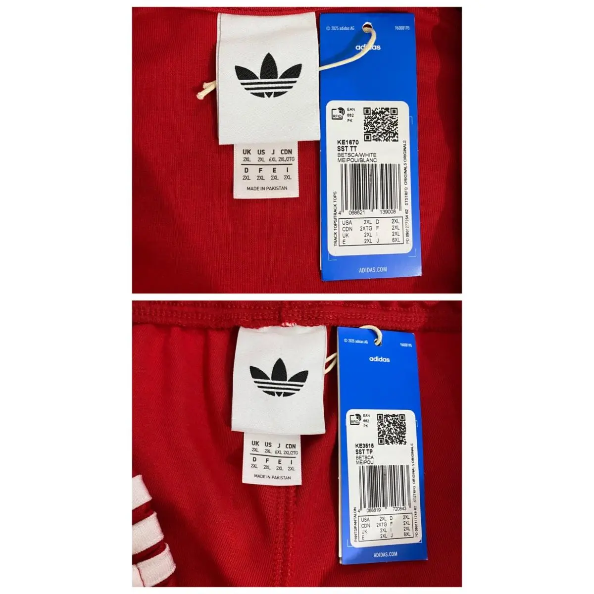 Adidas clothing - Better Scarlet White 3