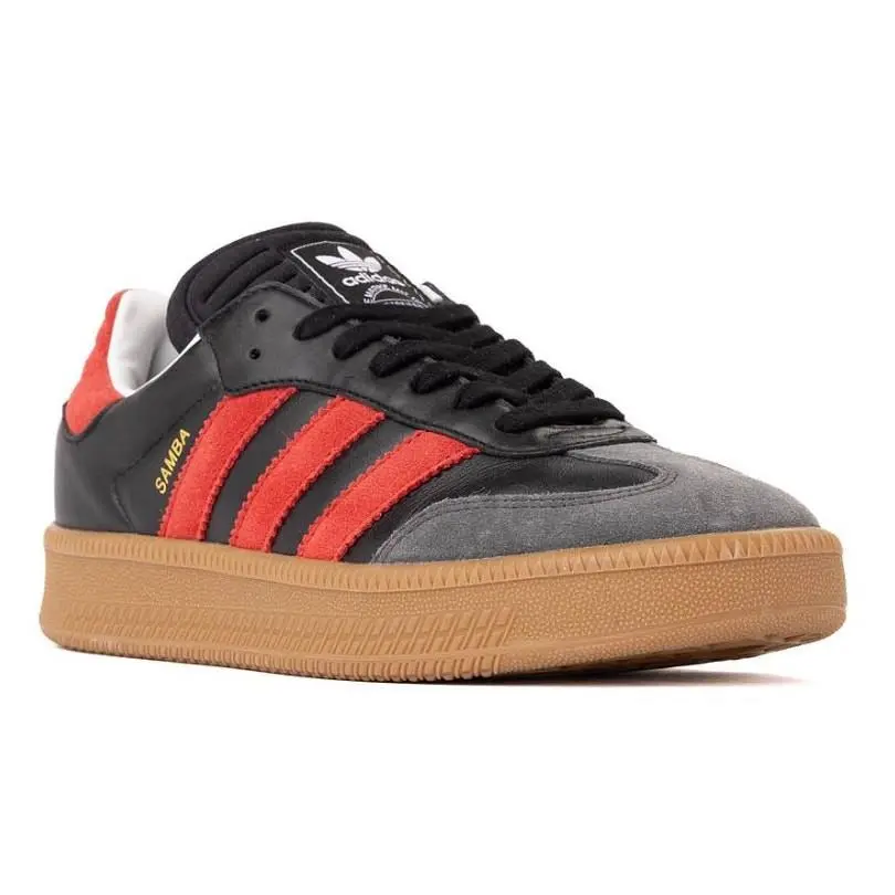 Adidas Mens Samba Xlg Sneakers US 9 Black Red Suede Athletic