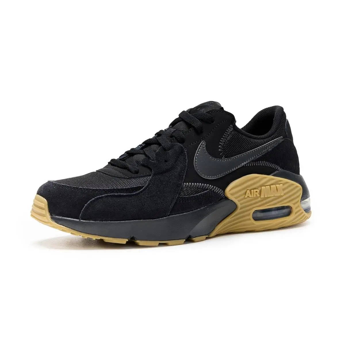 Man`s Sneakers Athletic Shoes  Air Max Excee Black/Anthracite/Gum Light Brown by Nike