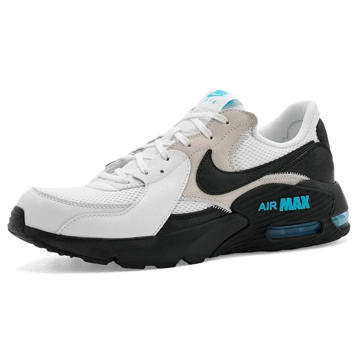 Man`s Sneakers Athletic Shoes  Air Max Excee White/Gamma Blue/Black/Light Current Blue by Nike