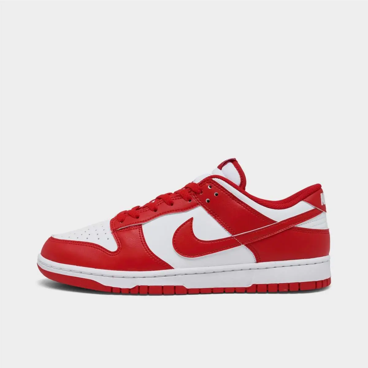 Men`s Nike Dunk Low Retro Casual Shoes White/university Red/white HF5441 104