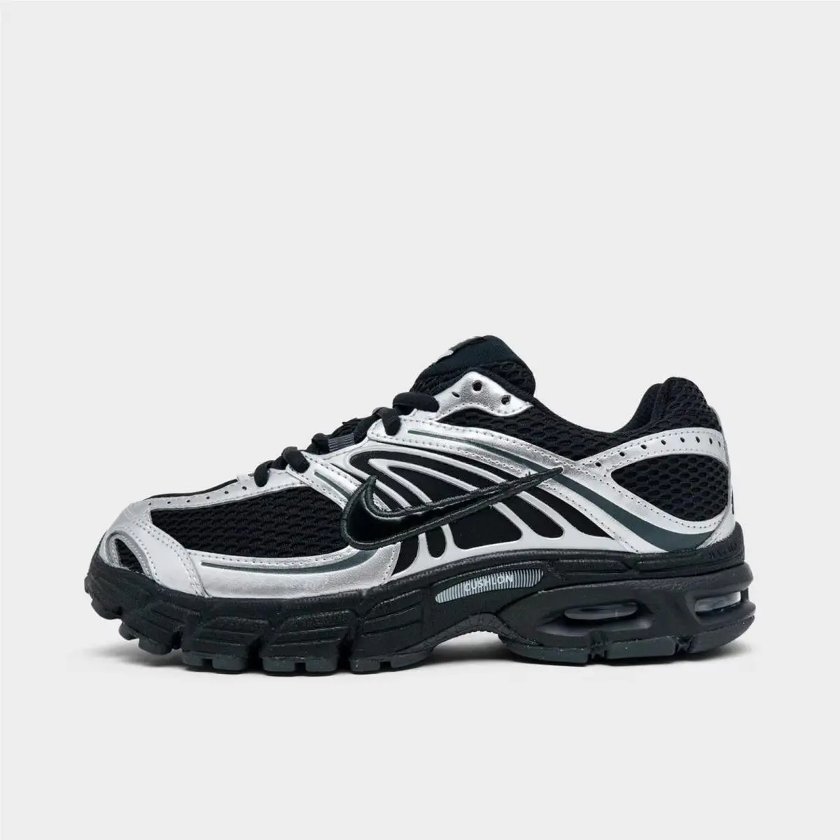 Women`s Nike Air Max Moto 2K Casual Shoes Black/black/metallic Silver HQ2056 007