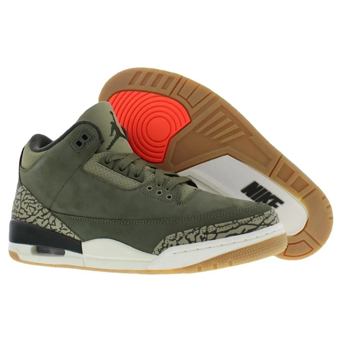 Nike shoes - Medium Olive/Sequoia, Main: Green 3