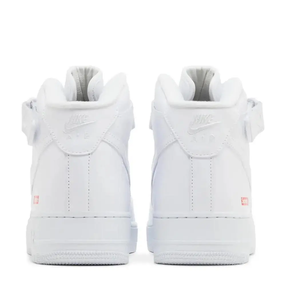 Nike shoes - Nike Supreme x Air Force 1 Mid Box Logo - Triple White - FZ8784-100 - White 6
