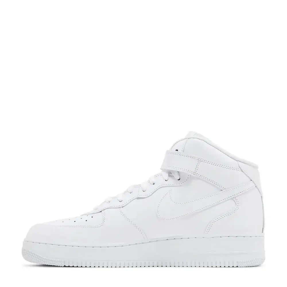 Nike shoes - Nike Supreme x Air Force 1 Mid Box Logo - Triple White - FZ8784-100 - White 14