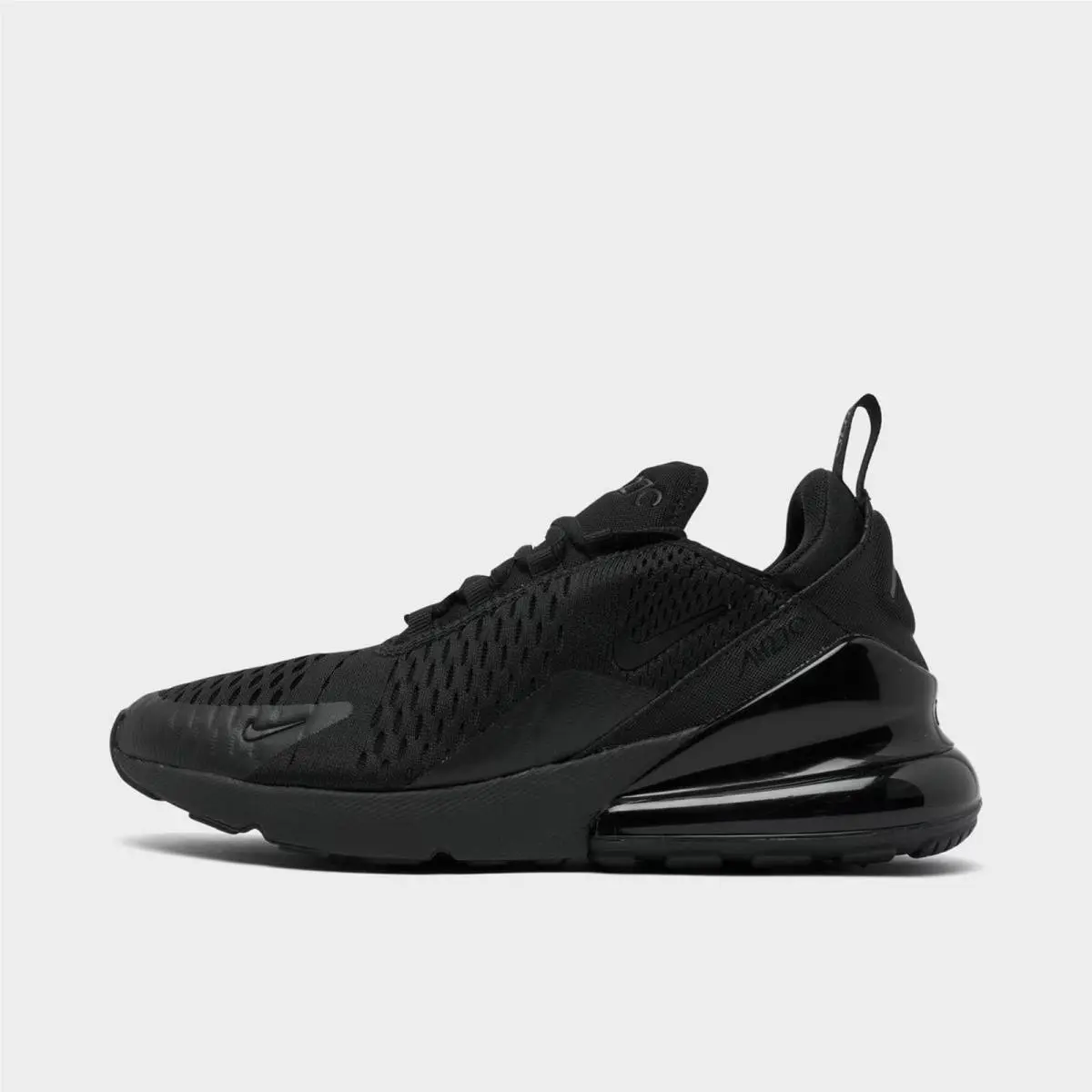 Big Kids` Nike Air Max 270 Casual Shoes Black/black/black BQ5776 001