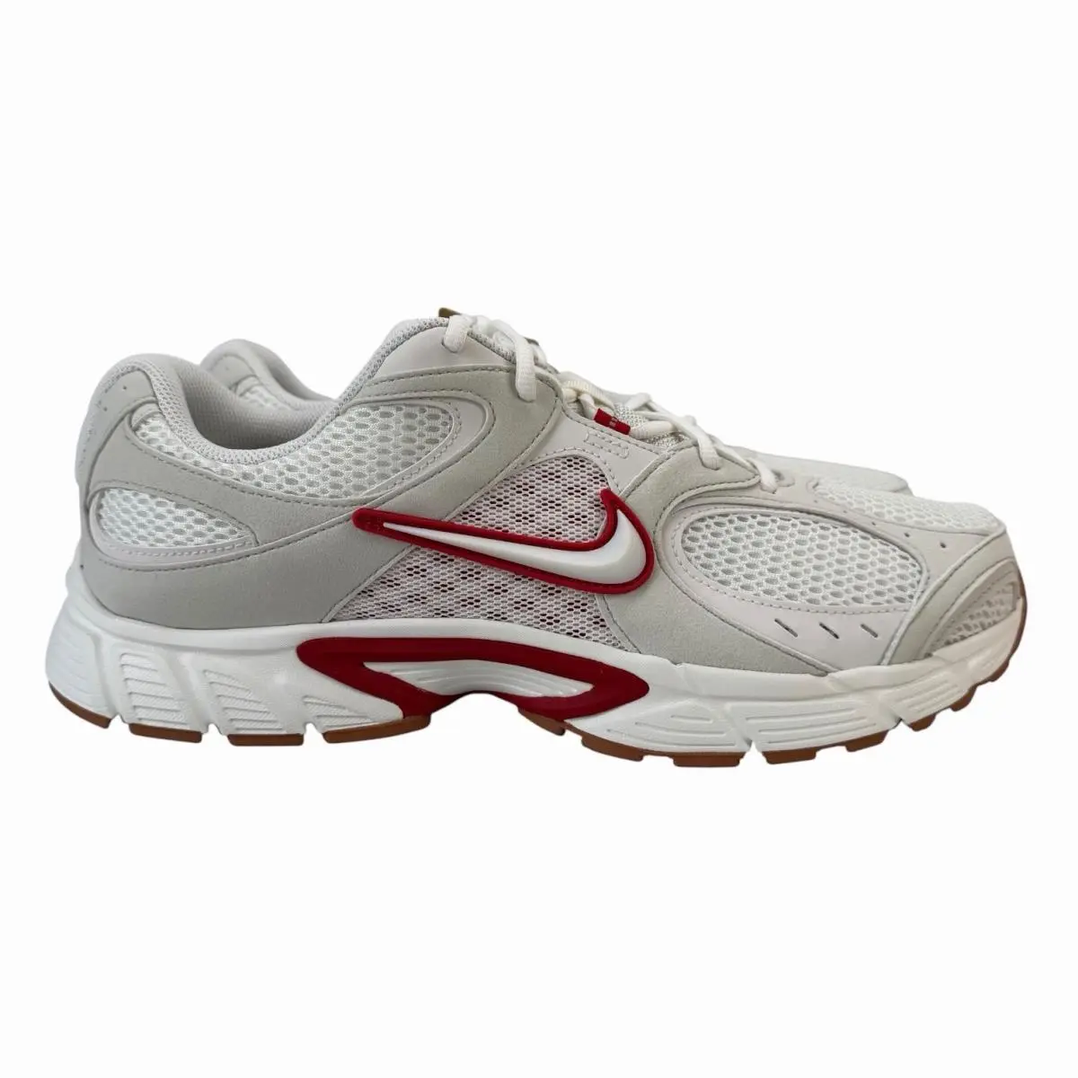 Nike V5 Rnr Sail Light Bone Gym Red Shoes II6292-100 Men`s Size 14 - White