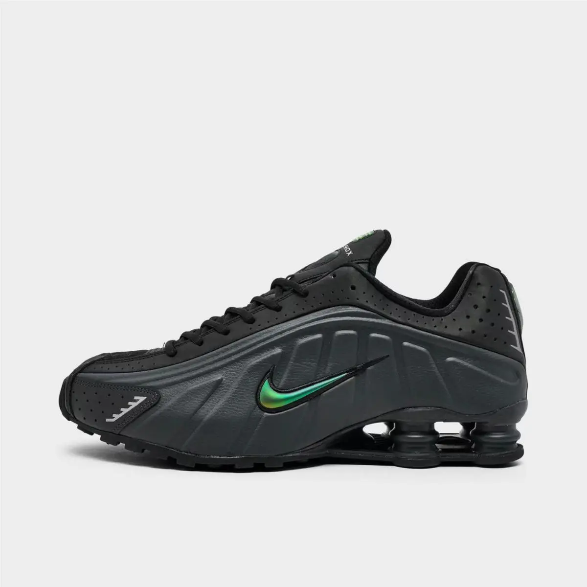Men`s Nike Shox R4 Casual Shoes Anthracite/multi-color/black IQ0574 060