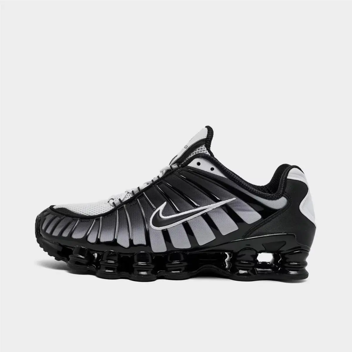 Men`s Nike Shox TL Casual Shoes Black/pure Platinum/white AV3595 017