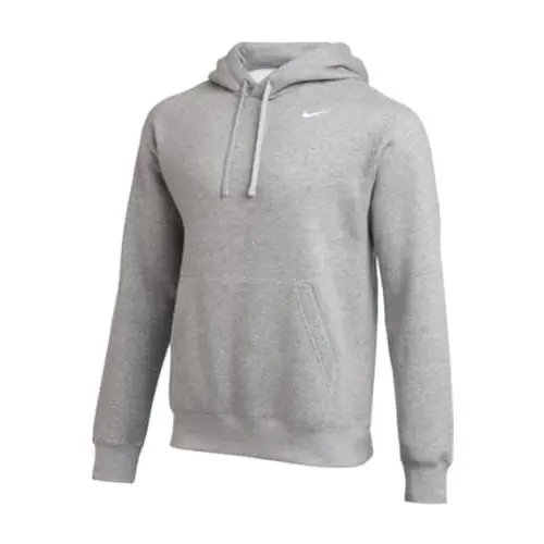 Men`s Fleece Pullover Hoodie Sweatshirt Dark Heather Grey by Nike