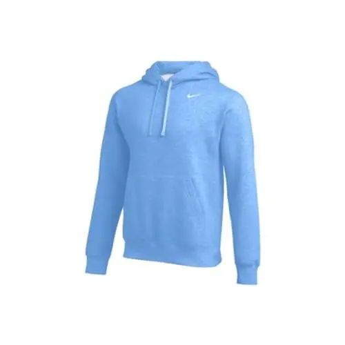 Men`s Fleece Pullover Hoodie Sweatshirt Light Blue by Nike