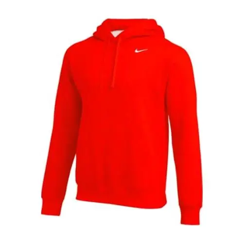 Men`s Fleece Pullover Hoodie Sweatshirt Orange by Nike