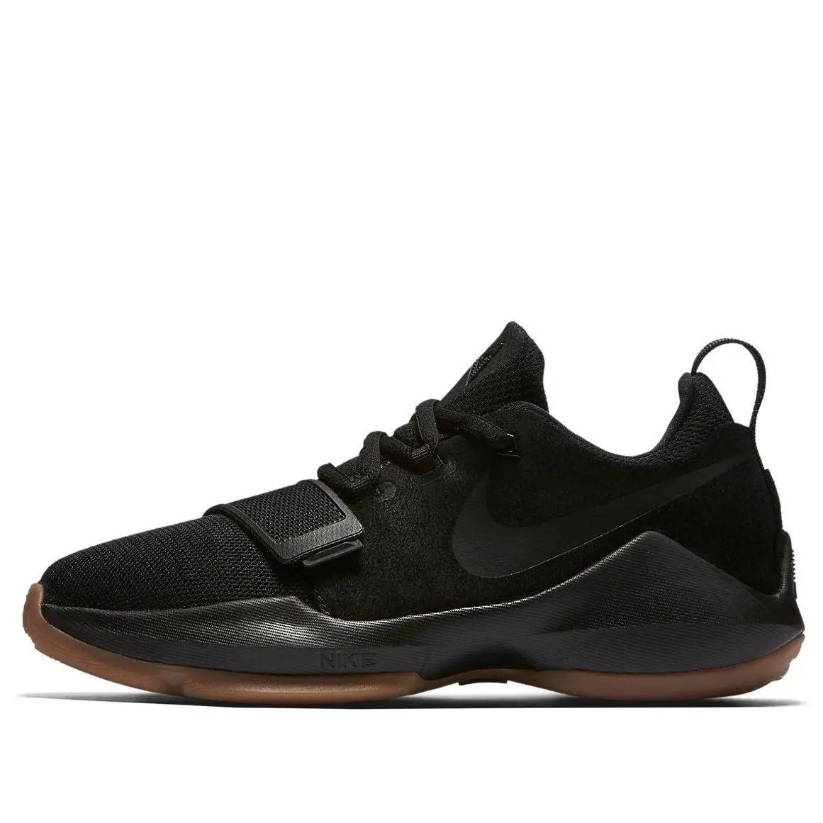 Nike Paul George PG 1 Youth Size 5.0 Same AS Woman 6.5 Black Gum Super Rare
