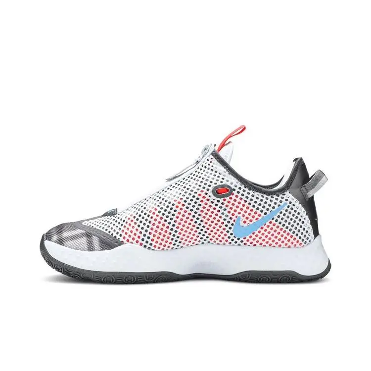 Nike PG 4 Plaid Men Size 4.0 TO 7.0 Same AS Woman 5.5 TO 8.5 Grey Rare