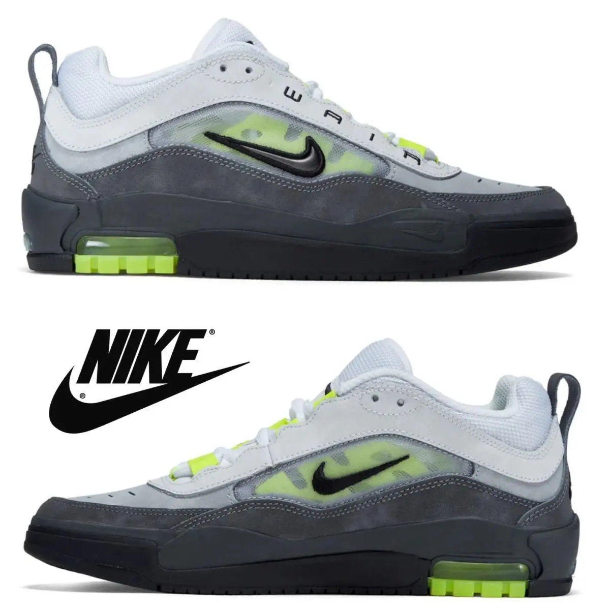 Nike shoes - Nike SB Air Max - Air Max - Yellow, Maufacturer: Yellow / Grey 26