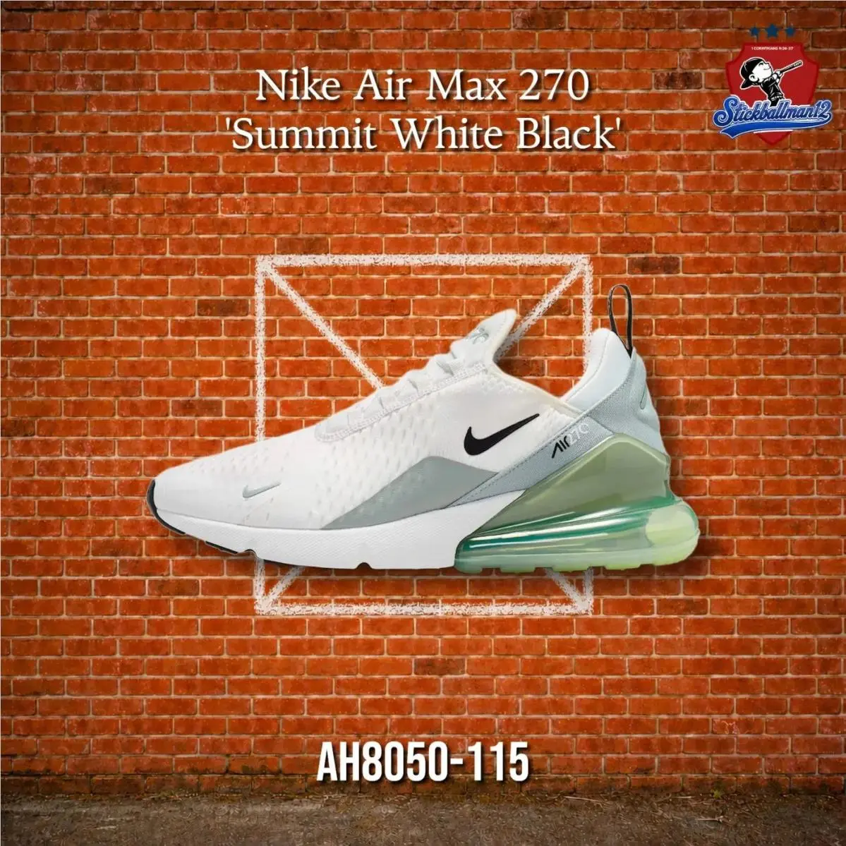 Nike Air Max 270 `summit White Black` AH8050-115 - Multicolor