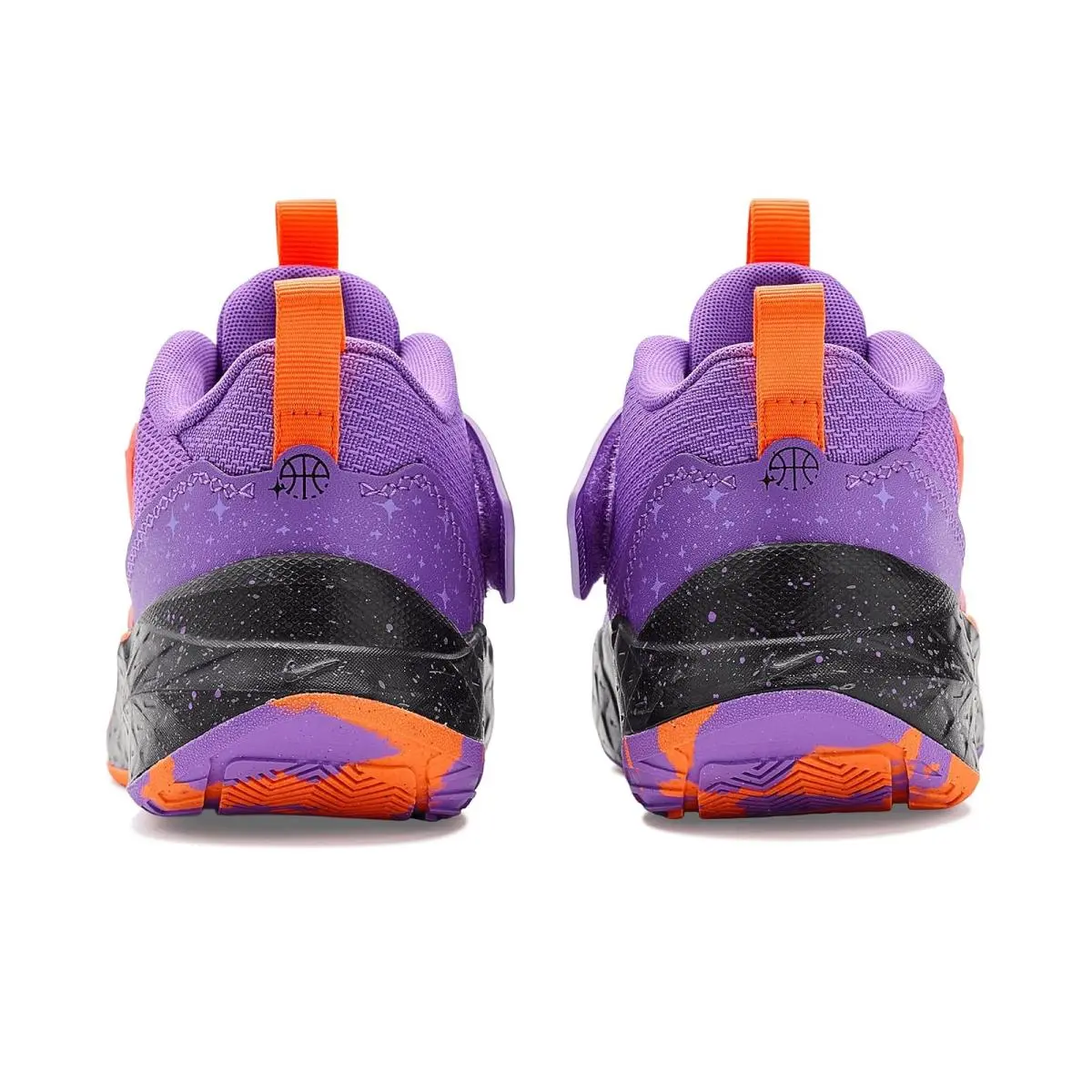 Nike shoes - Bright Violet/Black/Total Orange 5