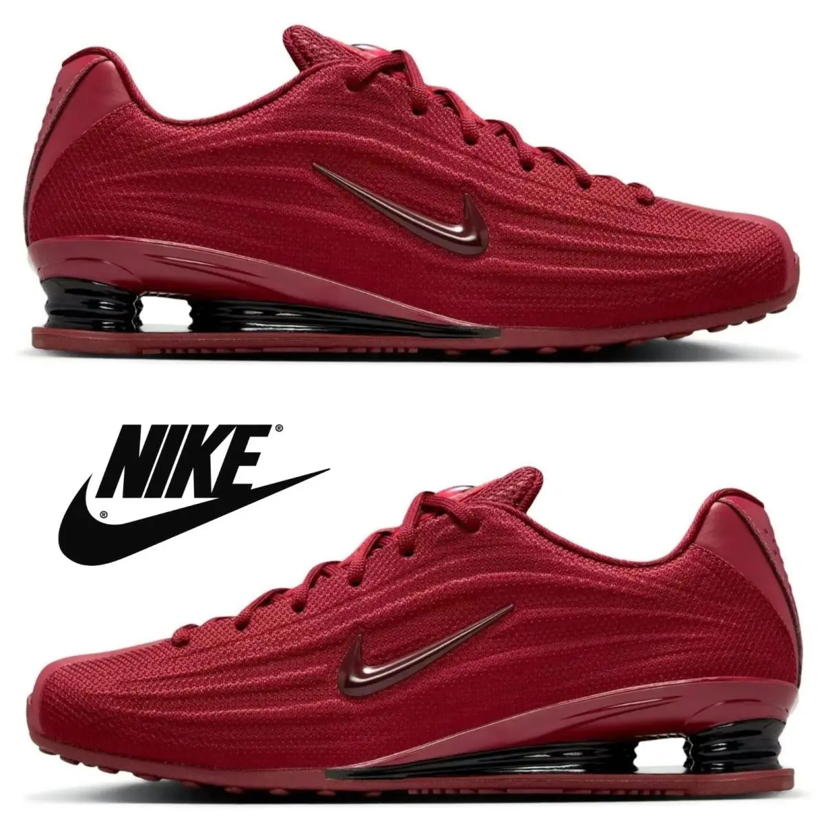 Nike shoes - Nike Shox - Shox - Red, Manufacturer: Dark Team Red/Mystic Dates/Black 6