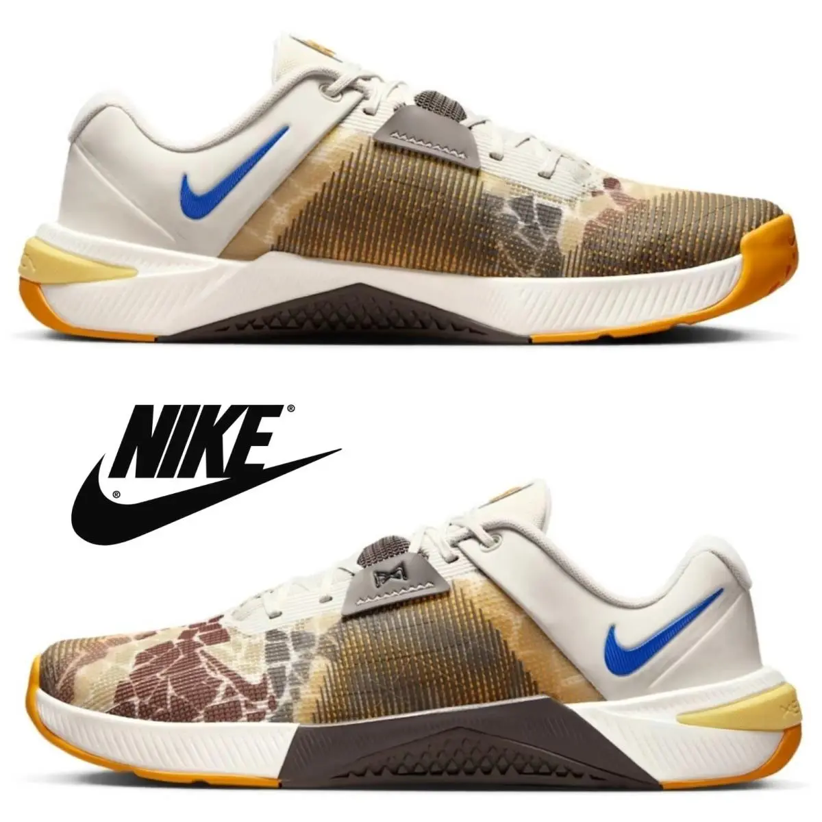 Nike shoes - Nike Metcon 10 - Metcon - Yellow, Manufacturer: Light Bone/Cave Stone/Racer Blue 19