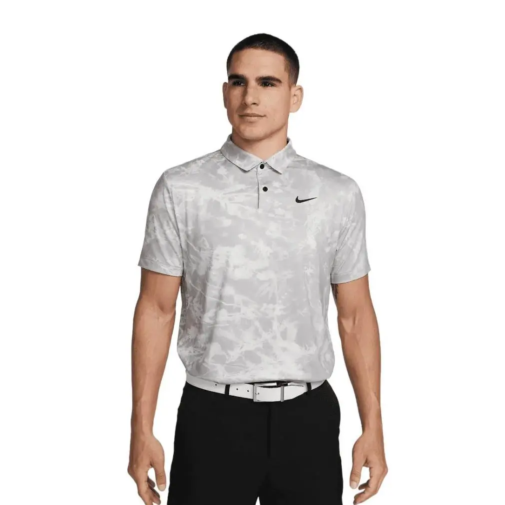 Nike Dri-fit Tour Golf Polo Shirt - DX6090 094 Gray Floral w/ Tags