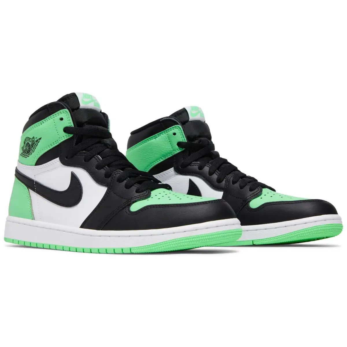 Nike shoes - Retro 1 High OG - Retro High - DZ5485 130 - White/Black/Green Glow 6