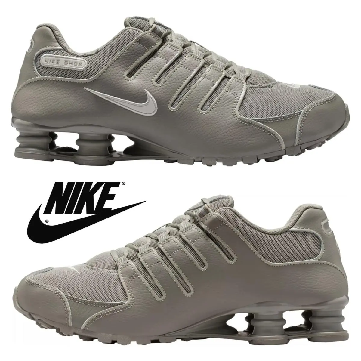 Nike shoes - Nike Shox - Shox - Beige, Maufacturer: Light Army/White 26