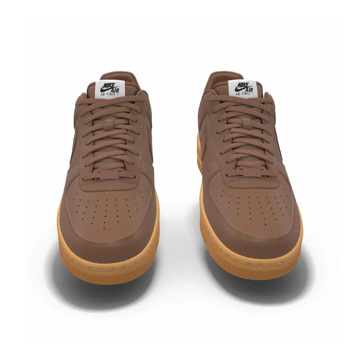Nike shoes - Nike Air Force 1 - Air Force - Brown 12