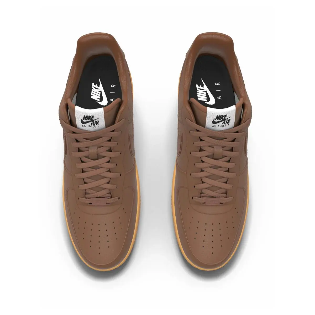 Nike shoes - Nike Air Force 1 - Air Force - Brown 13