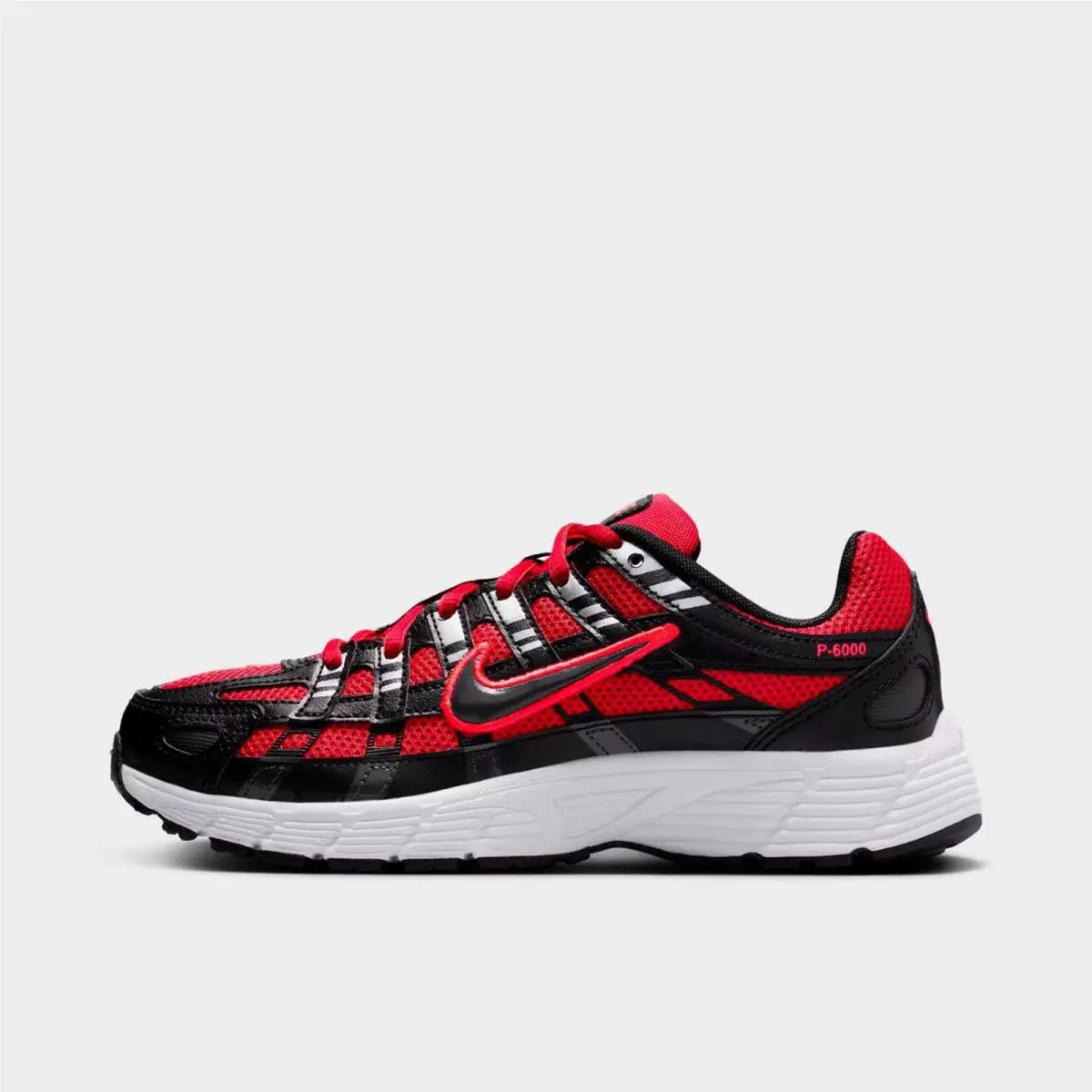 GS Nike P-6000 University Red/metallic Silver/dark Smoke Grey/black HV5064 601
