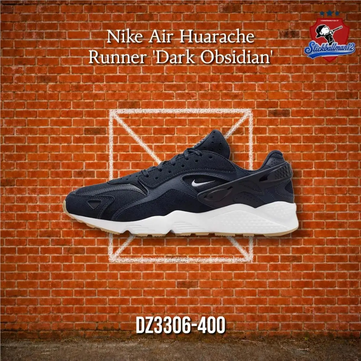 Nike Air Huarache Runner Dark Obsidian DZ3306-400 - Multicolor