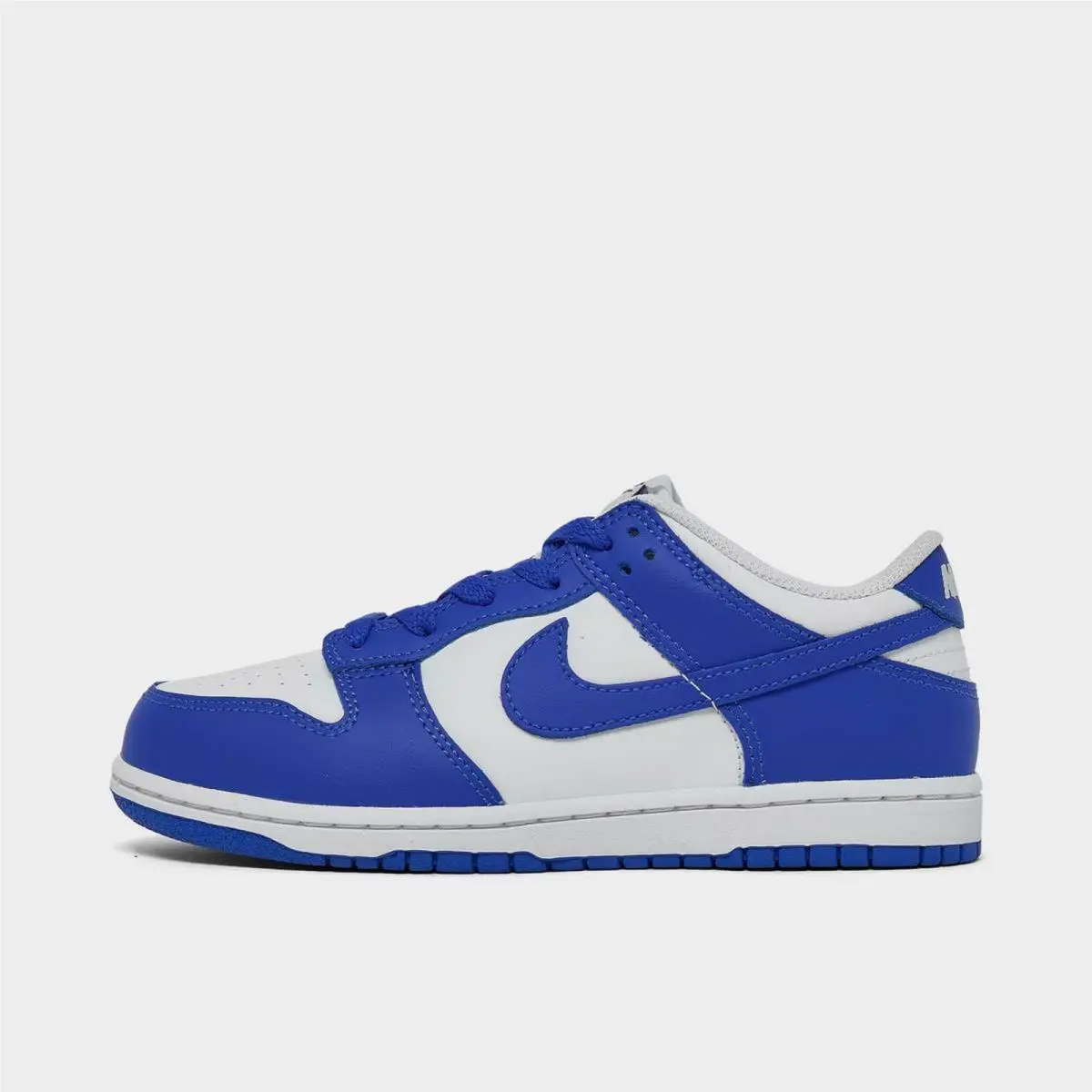 Little Kids` Nike Dunk Low Casual Shoes White/hyper Royal/hyper Royal FB9108 131