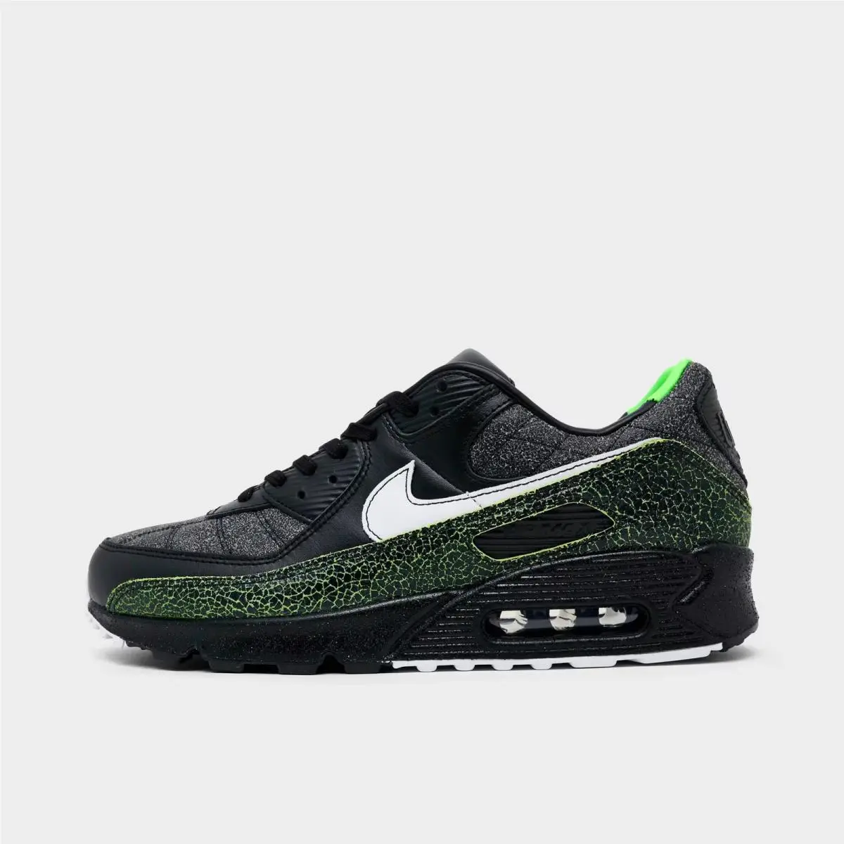 Nike shoes - IU0523 010 - Black/Black/Voltage Green/White 3