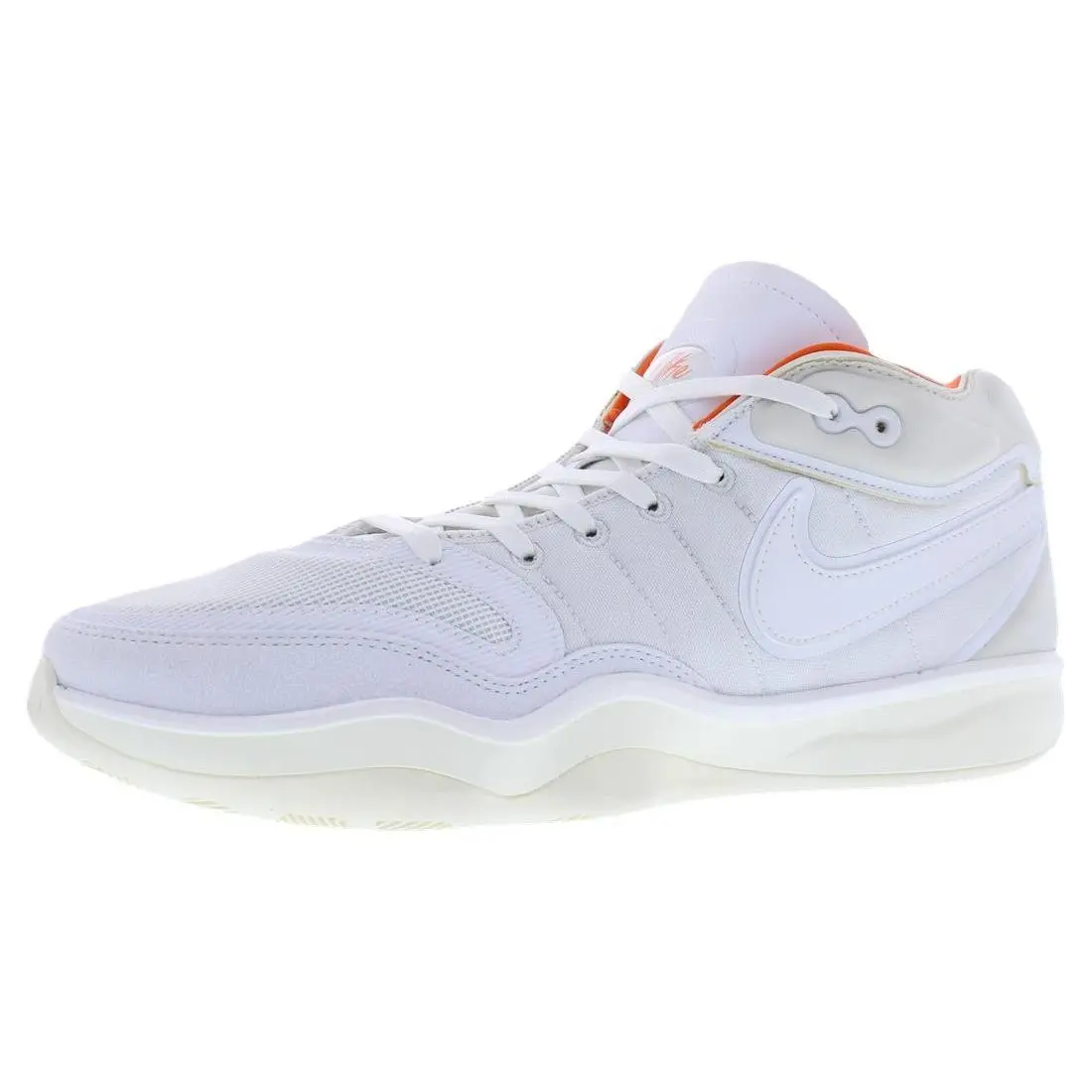 Nike shoes - White/White/Sail/Safety Orange, Main: White 3