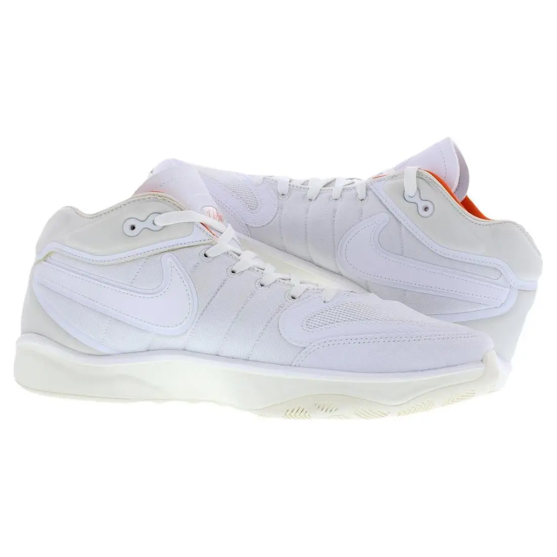 Nike shoes - White/White/Sail/Safety Orange, Main: White 4
