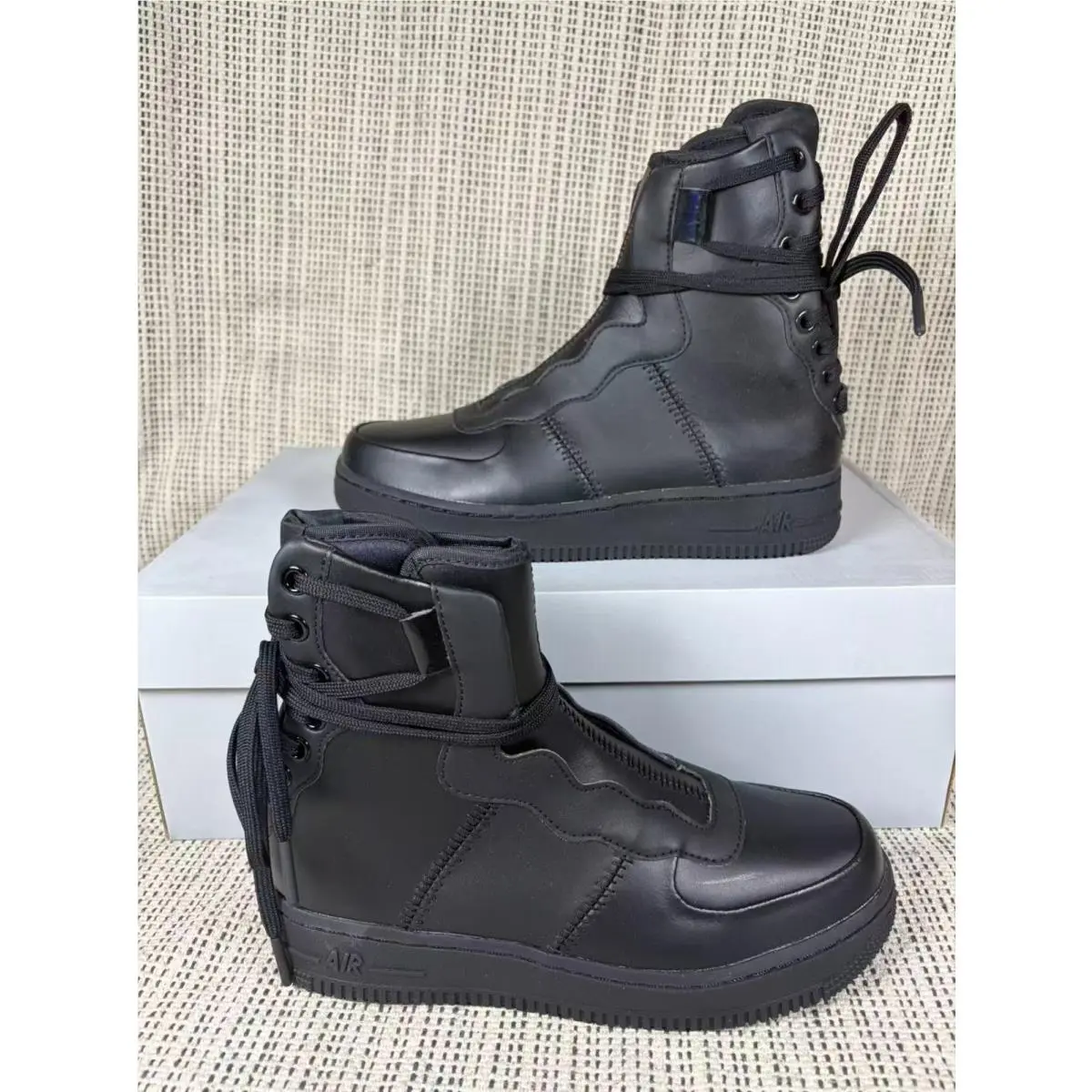 Nike Wmns Nike Air Force 1 Rebel XX `triple Black` Women`s Shoe AO1525-001 - Black