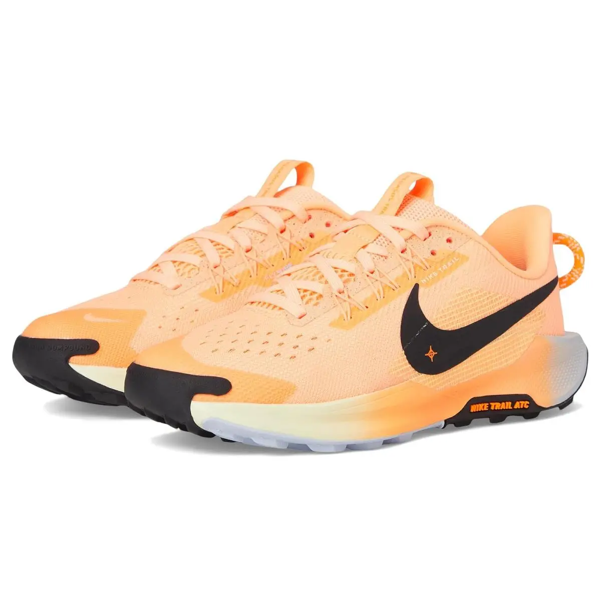 Children Unisex Shoes  Kids Pegasus Trail 5 Little Kid/big Kid Orange Pulse/Black/Ghost/Alabaster by Nike
