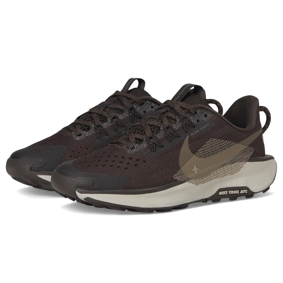 Children Unisex Shoes  Kids Pegasus Trail 5 Little Kid/big Kid Velvet Brown/Ironstone/College Grey by Nike