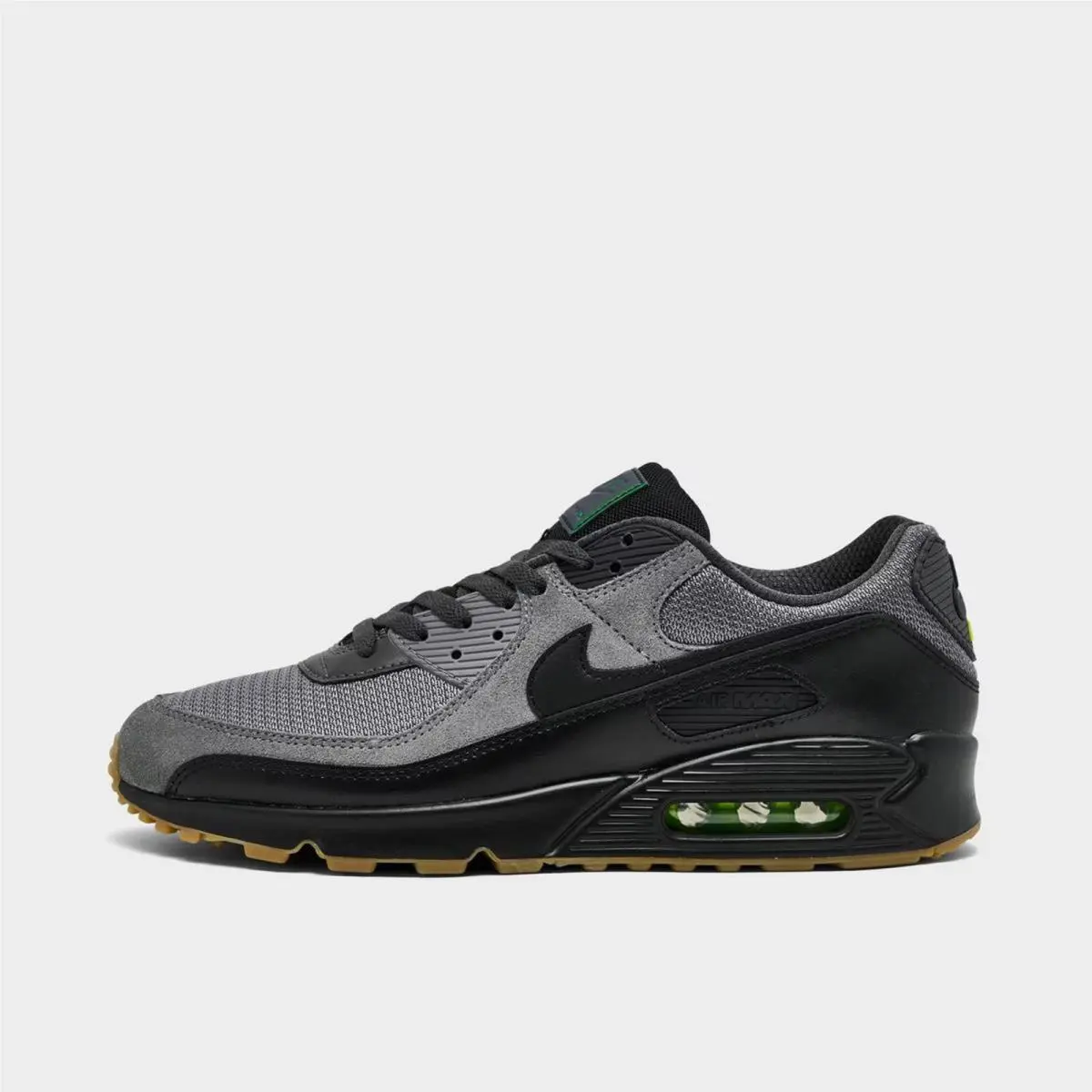 Men`s Nike Air Max 90 Casual Shoes Smoke Grey/black/anthracite IQ0580 084