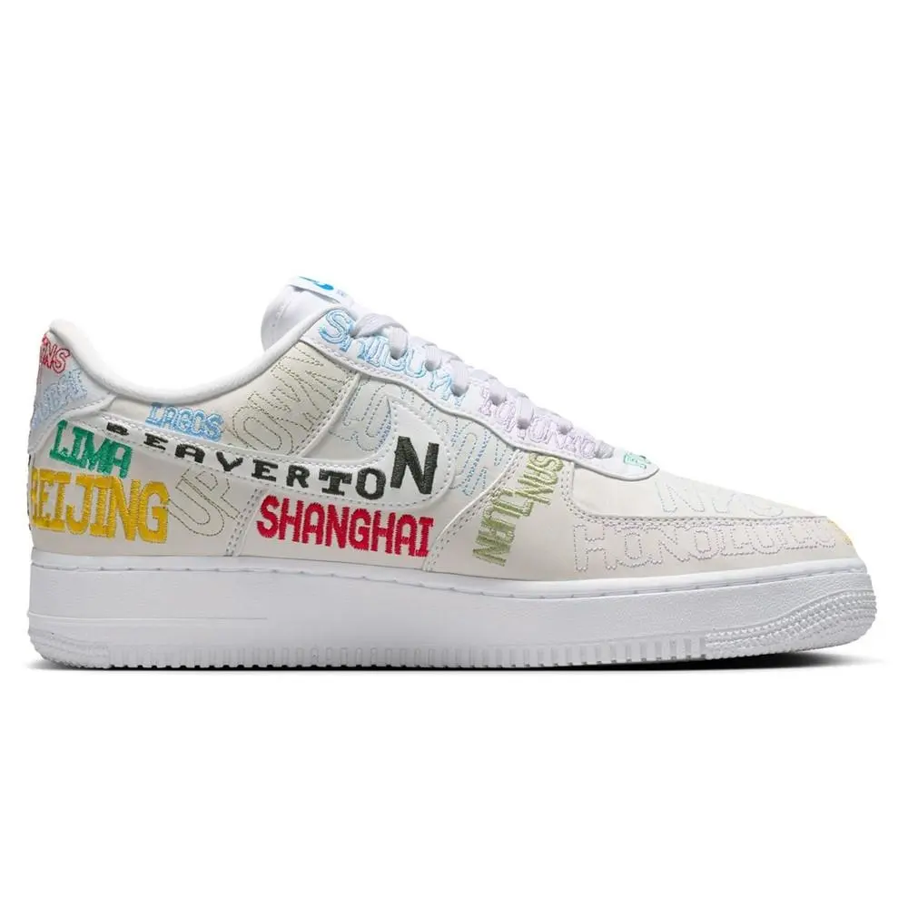 Men`s Nike Air Force 1 `07 LV8 World Tour White/white II1549 100