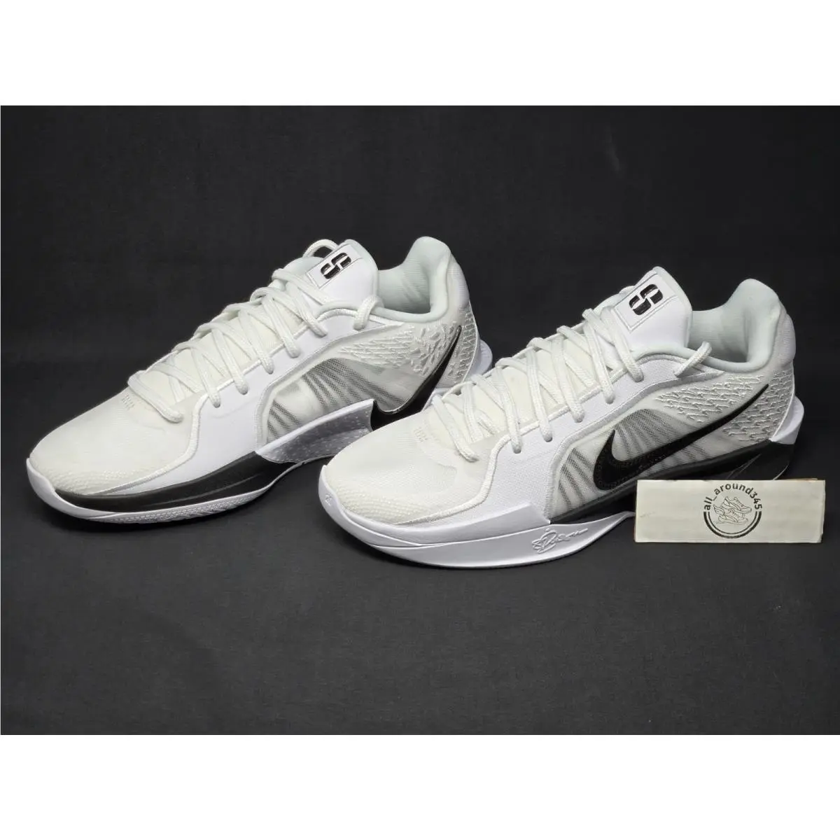 Nike Sabrina 2 TB P White Black Womens Size 8.5 Shoes HM5038-102 Nby
