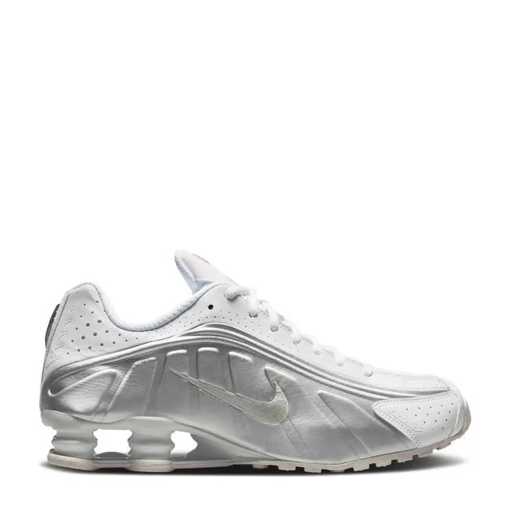 Shox R4 White Metallic Silver Men`s Sneakers HQ1988-101 10.5 by Nike