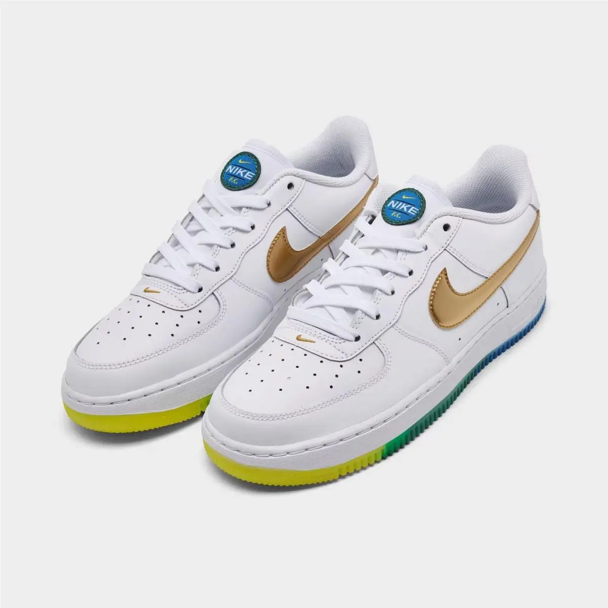 Nike shoes - IR3538 100 - White/Metallic Gold/Soar/Sonic Yellow 5