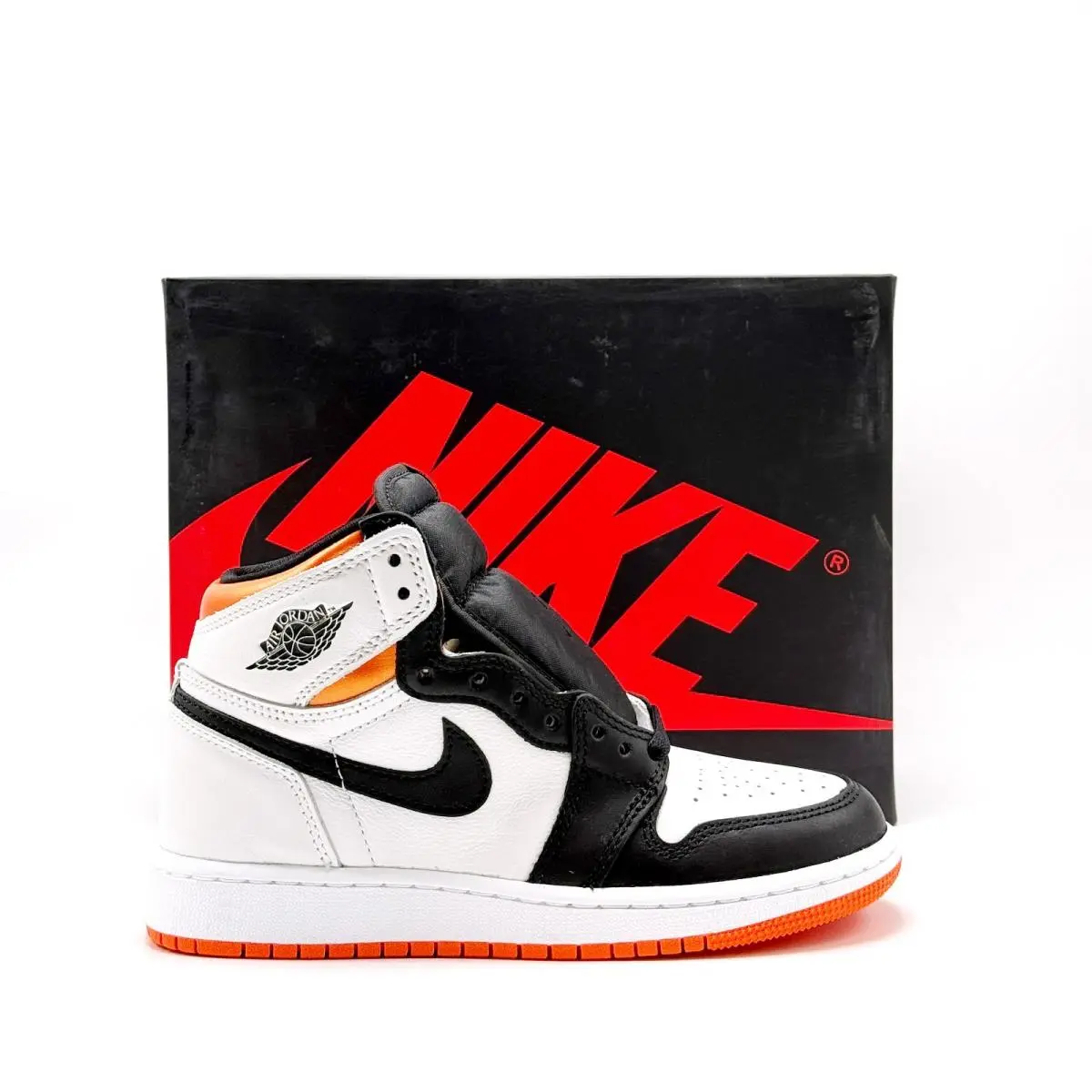 Big Kids` Nike Air Jordan 1 Retro High OG GS Electro Orange 575441 180