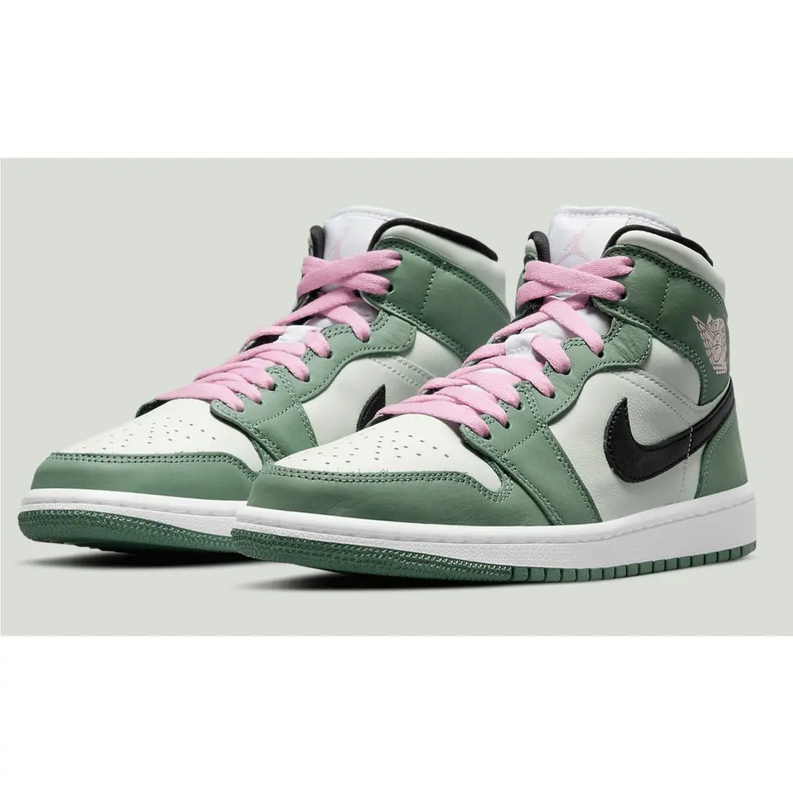 Nike Air Jordan 1 Mid Dutch Green Women`s Sports Sneaker CZ0774-300